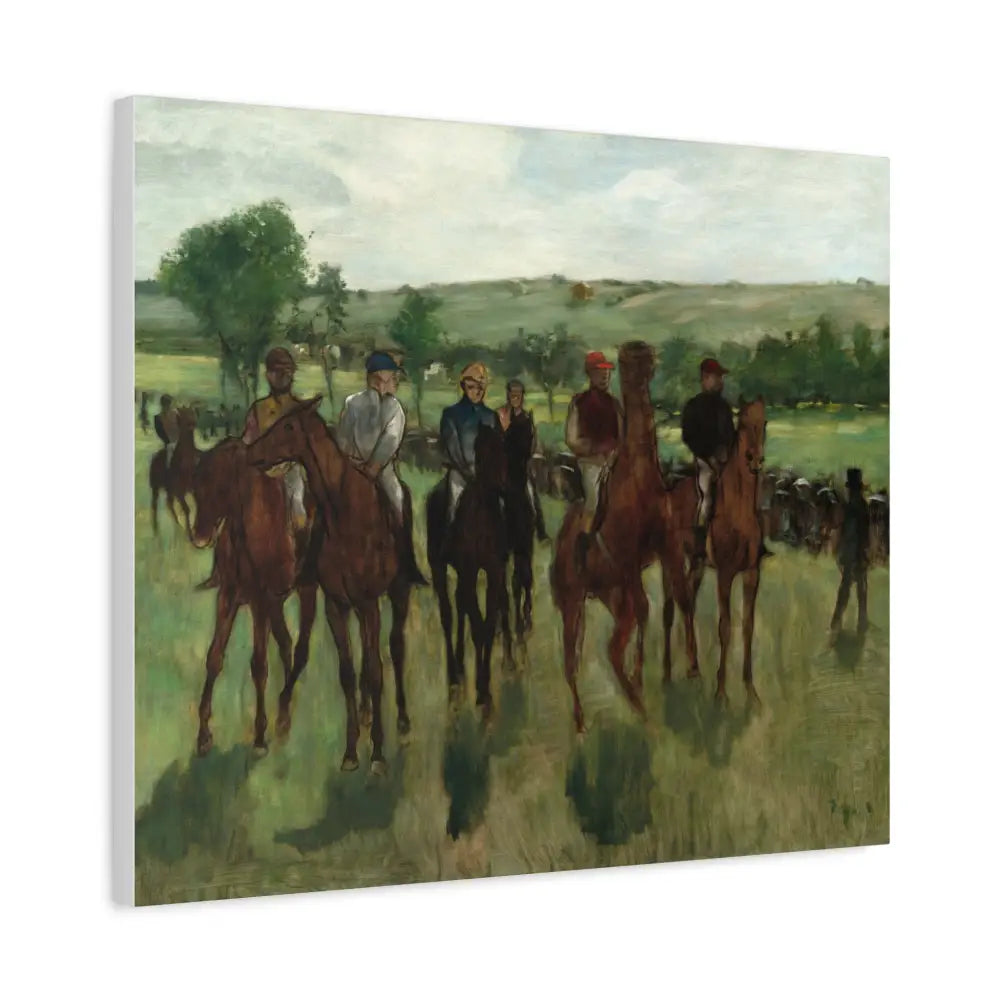 Equestrian Art Canvas Print - Classic Horse Riding Scene - Canvas