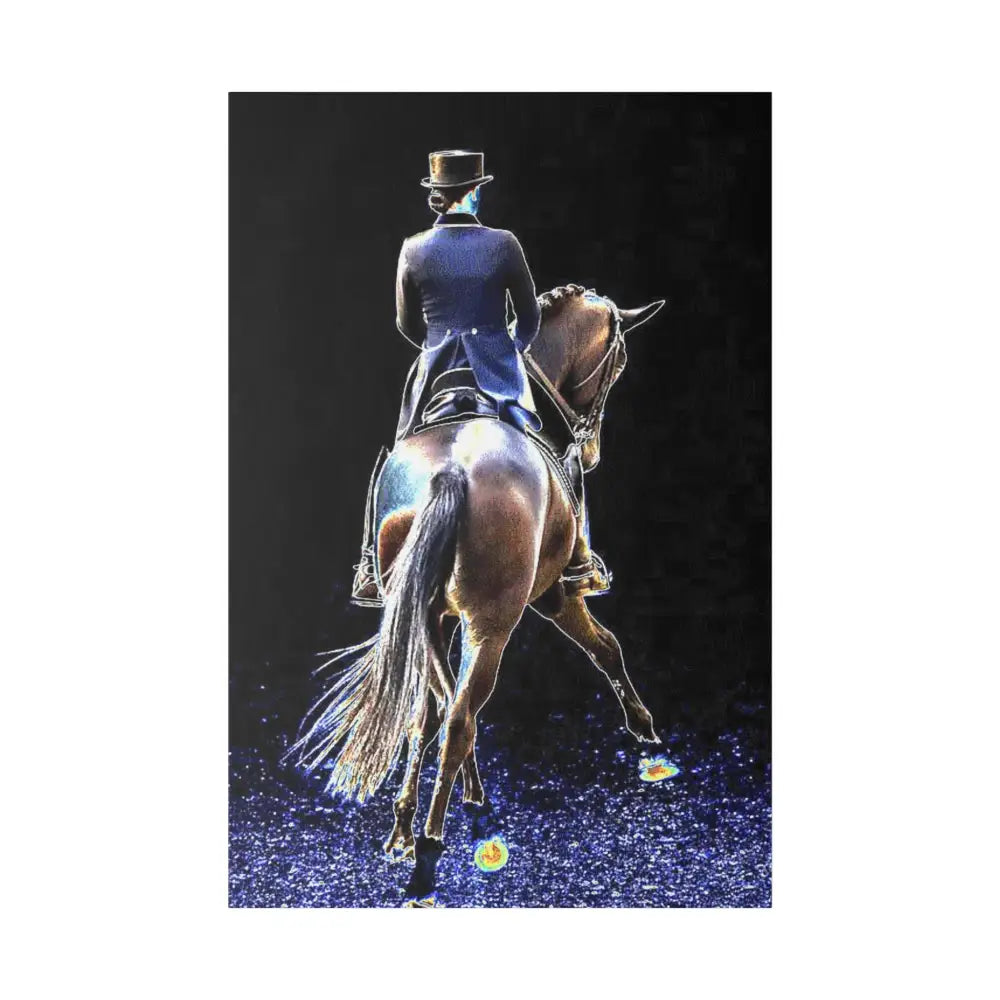 Equestrian Art Canvas Print - Classic Horseback Riding Wall Decor - 20″ x 30″ (Vertical) / 1.5’’ - Canvas