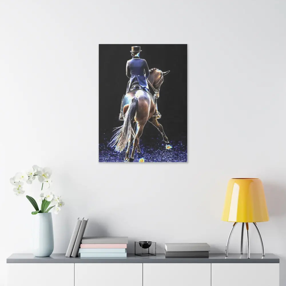 Equestrian Art Canvas Print - Classic Horseback Riding Wall Decor - Canvas