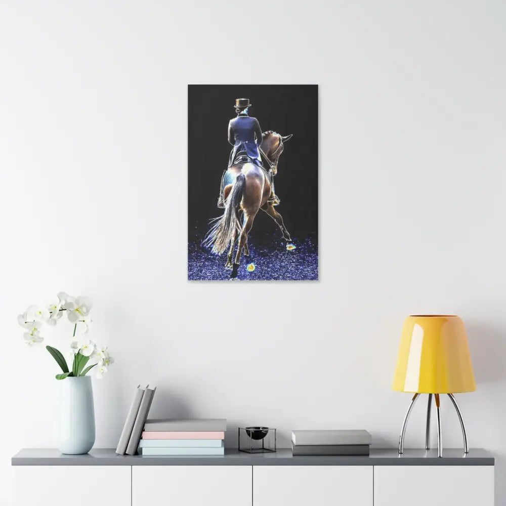Equestrian Art Canvas Print - Classic Horseback Riding Wall Decor - Canvas