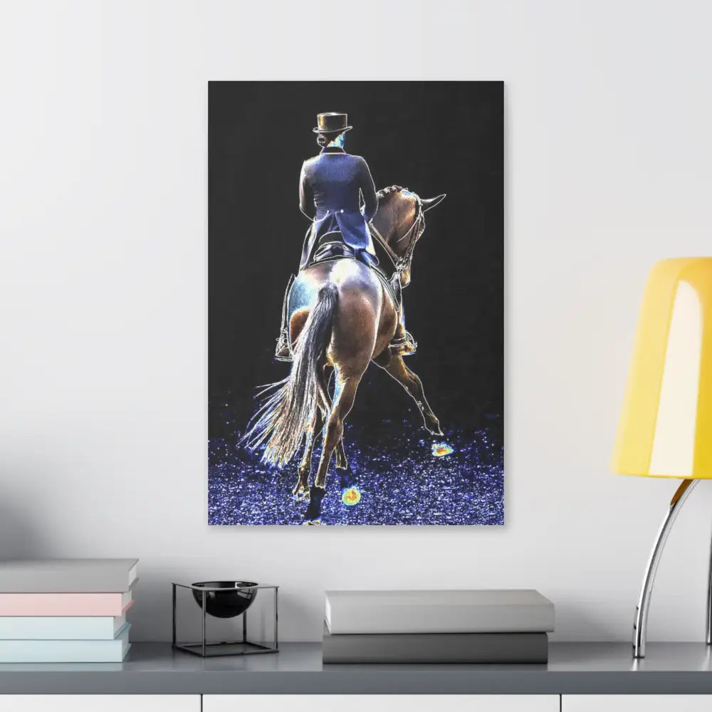 Equestrian Art Canvas Print - Classic Horseback Riding Wall Decor - Canvas