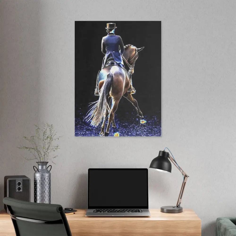 Equestrian Art Canvas Print - Classic Horseback Riding Wall Decor - Canvas