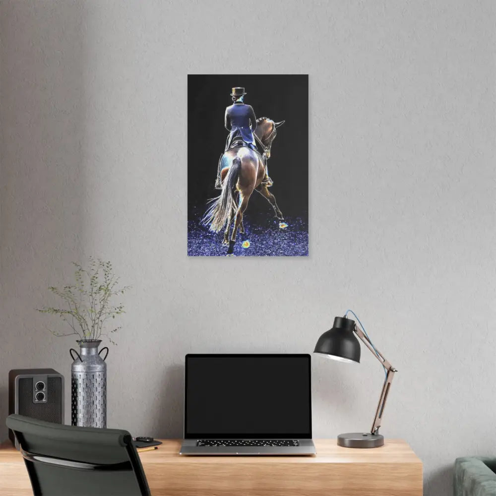 Equestrian Art Canvas Print - Classic Horseback Riding Wall Decor - Canvas