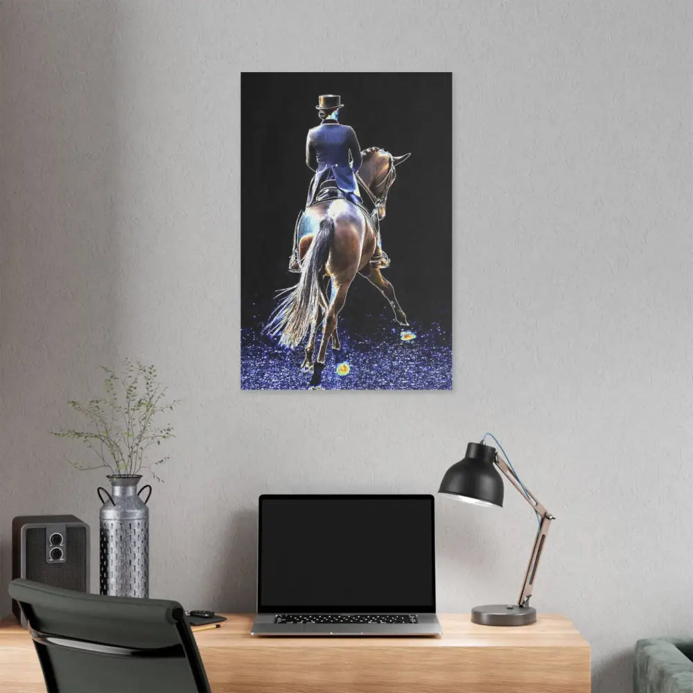 Equestrian Art Canvas Print - Classic Horseback Riding Wall Decor - Canvas