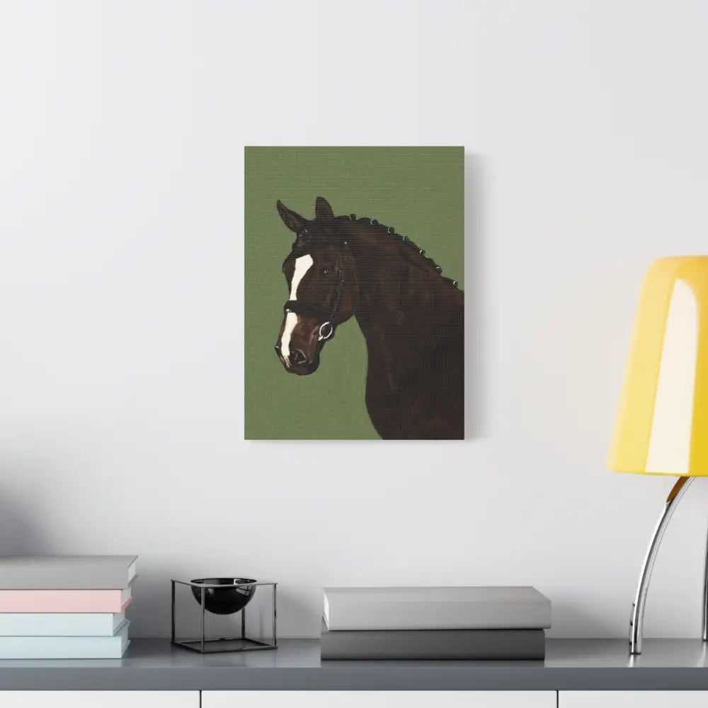 Equestrian Canvas Art Print - Stunning Horse Portrait on Matte Stretched Canvas - Canvas
