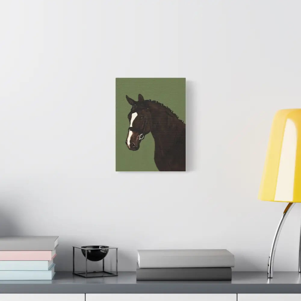 Equestrian Canvas Art Print - Stunning Horse Portrait on Matte Stretched Canvas - Canvas