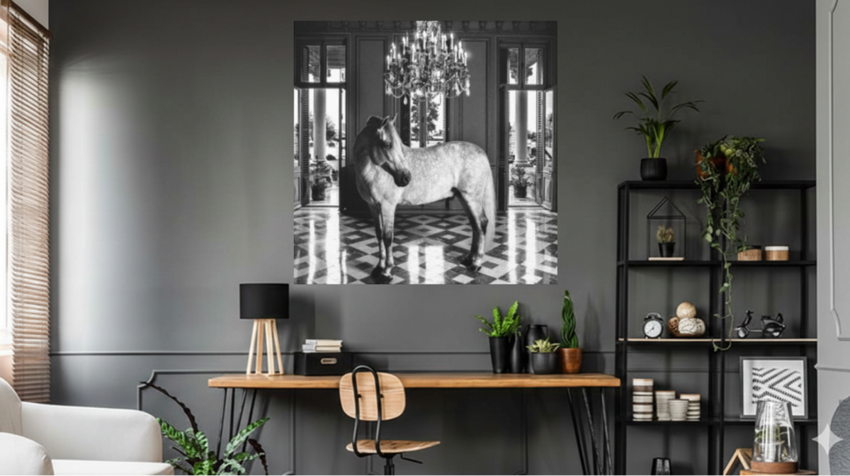 Equestrian Chateau Canvas