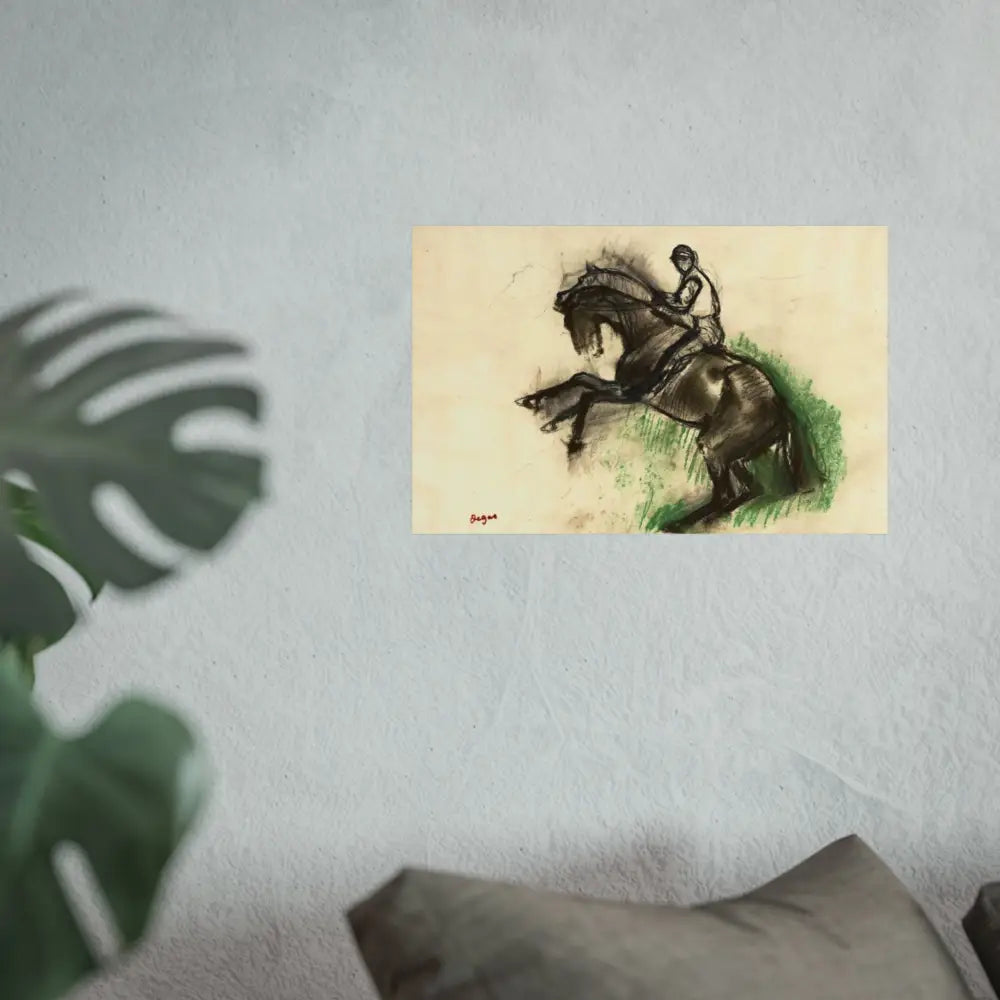 Equestrian Fine Art Poster - Horse Riding Artwork for Home Decor - Poster