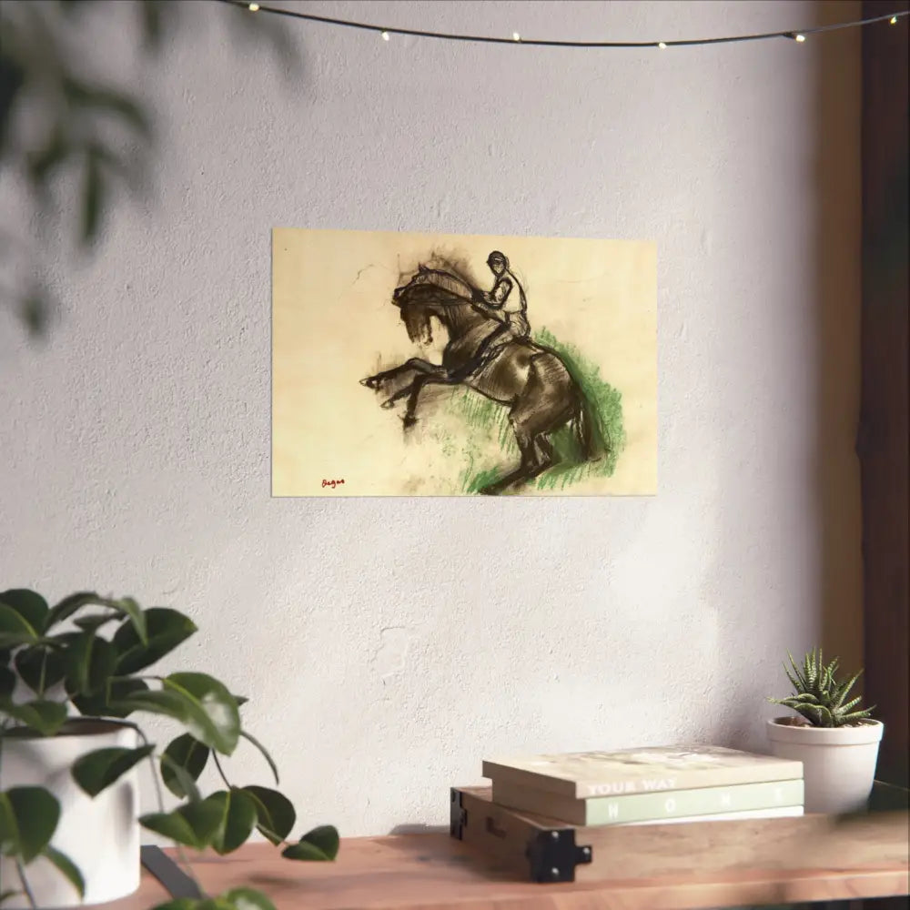 Equestrian Fine Art Poster - Horse Riding Artwork for Home Decor - Poster