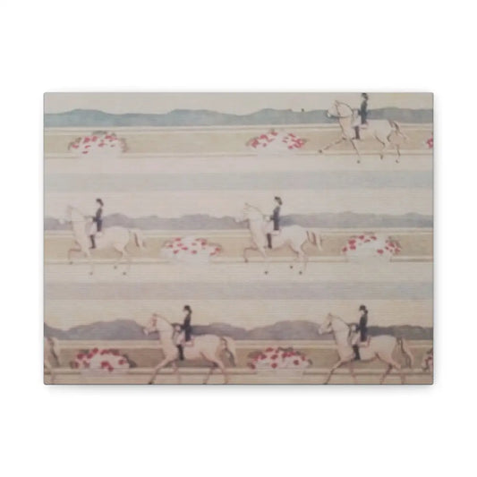 Equestrian Life Canvas Art - Dressage Riding Theme Wall Décor - 12’’ x 9’’ (Horizontal) / 1.25’’ - Canvas