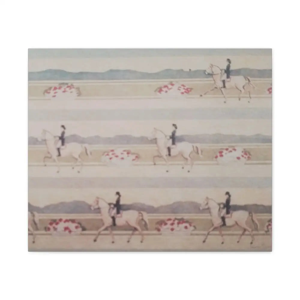 Equestrian Life Canvas Art - Dressage Riding Theme Wall Décor - 24’’ x 20’’ (Horizontal) / 1.25’’ - Canvas