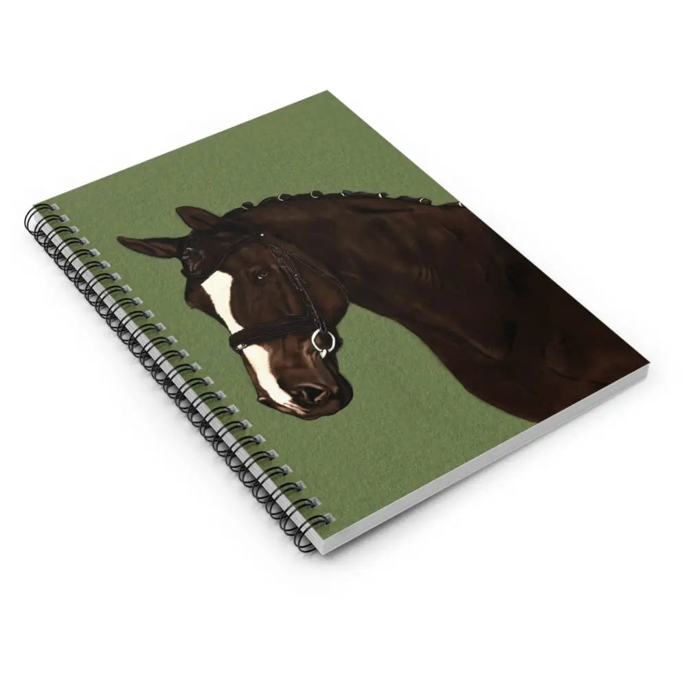 Equestrian Themed Spiral Notebook - Horse Design Perfect for Riders and Animal Lovers - One Size - Paper products