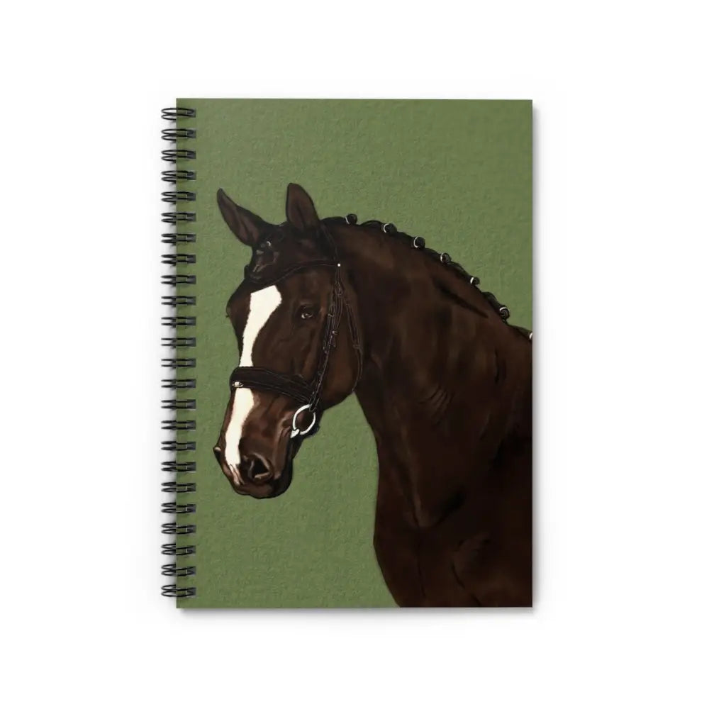 Equestrian Themed Spiral Notebook - Horse Design Perfect for Riders and Animal Lovers - One Size - Paper products