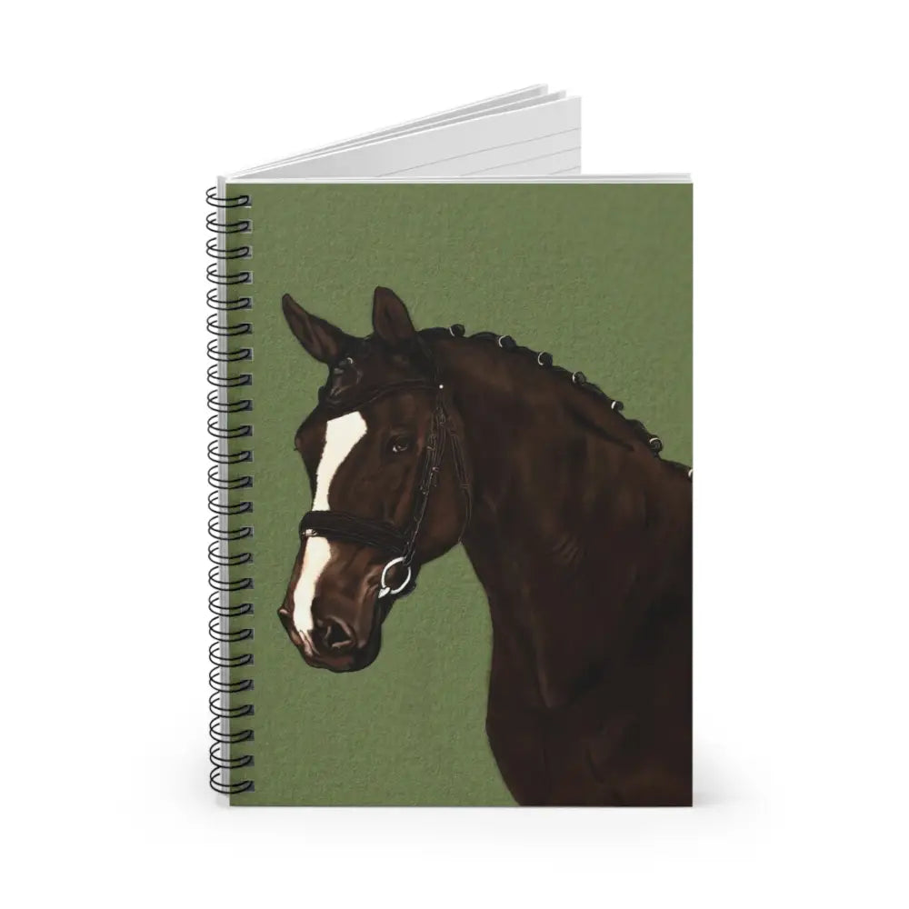 Equestrian Themed Spiral Notebook - Horse Design Perfect for Riders and Animal Lovers - One Size - Paper products