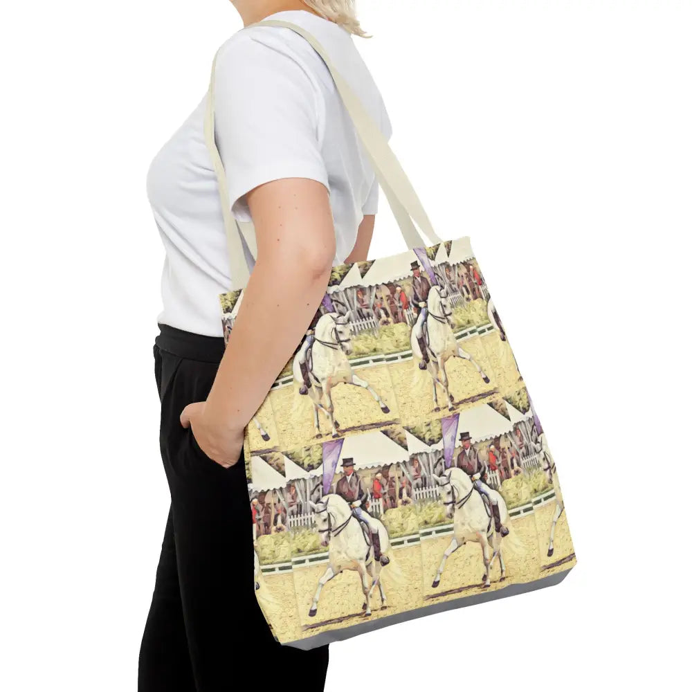 Equestrian Tote Bag - Stylish Dressage Rider Design for Horse Lovers - Bags
