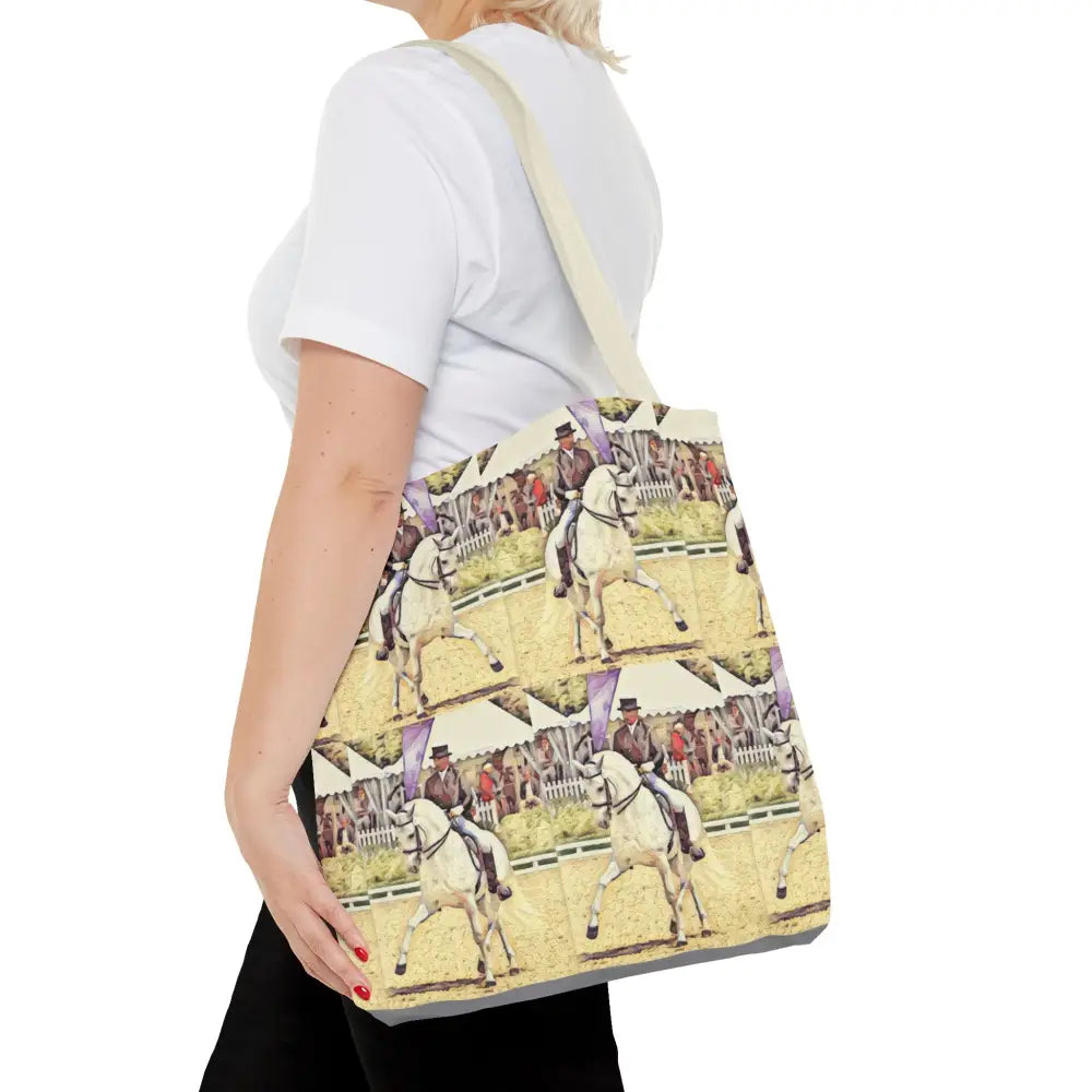 Equestrian Tote Bag - Stylish Dressage Rider Design for Horse Lovers - Bags