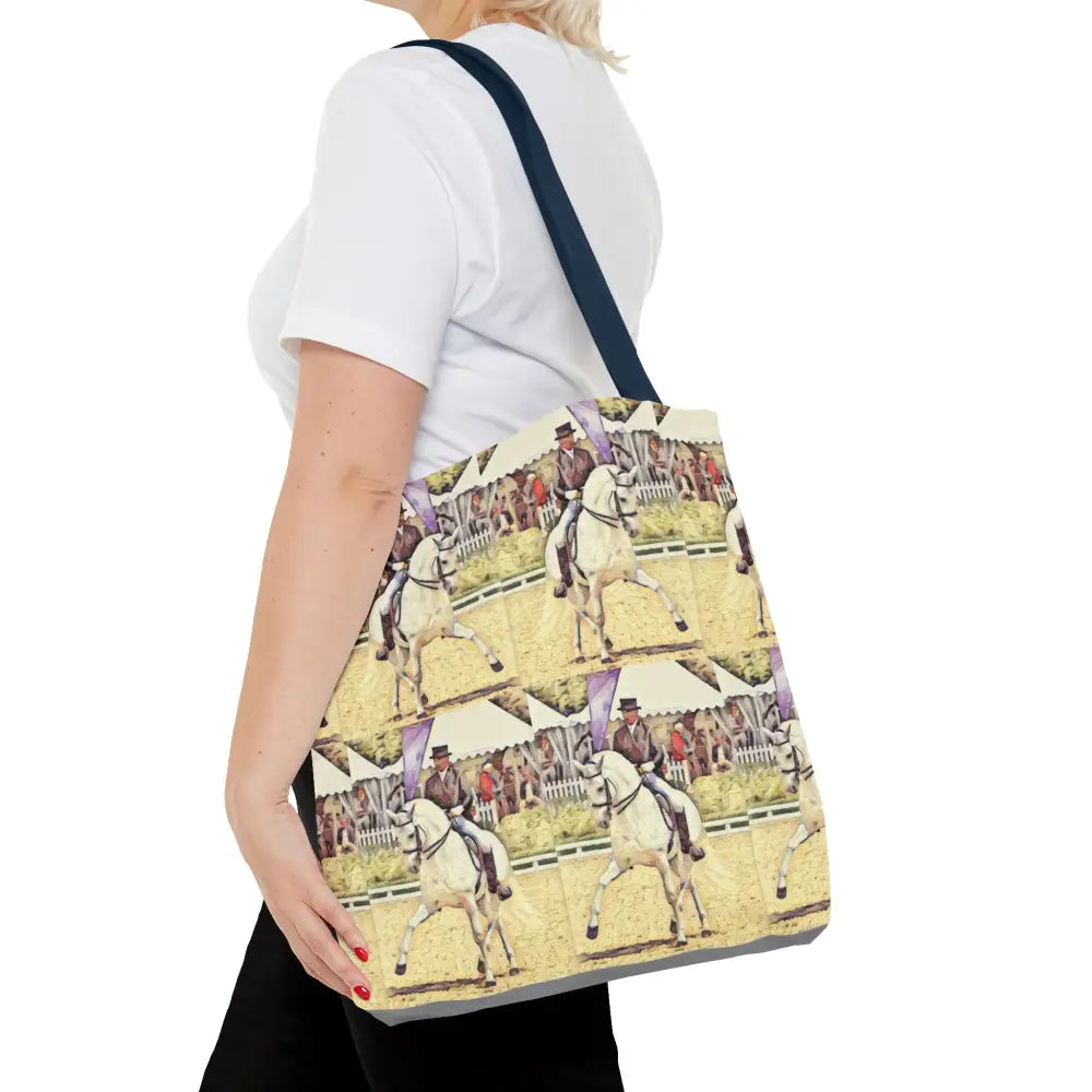 Equestrian Tote Bag - Stylish Dressage Rider Design for Horse Lovers - Bags