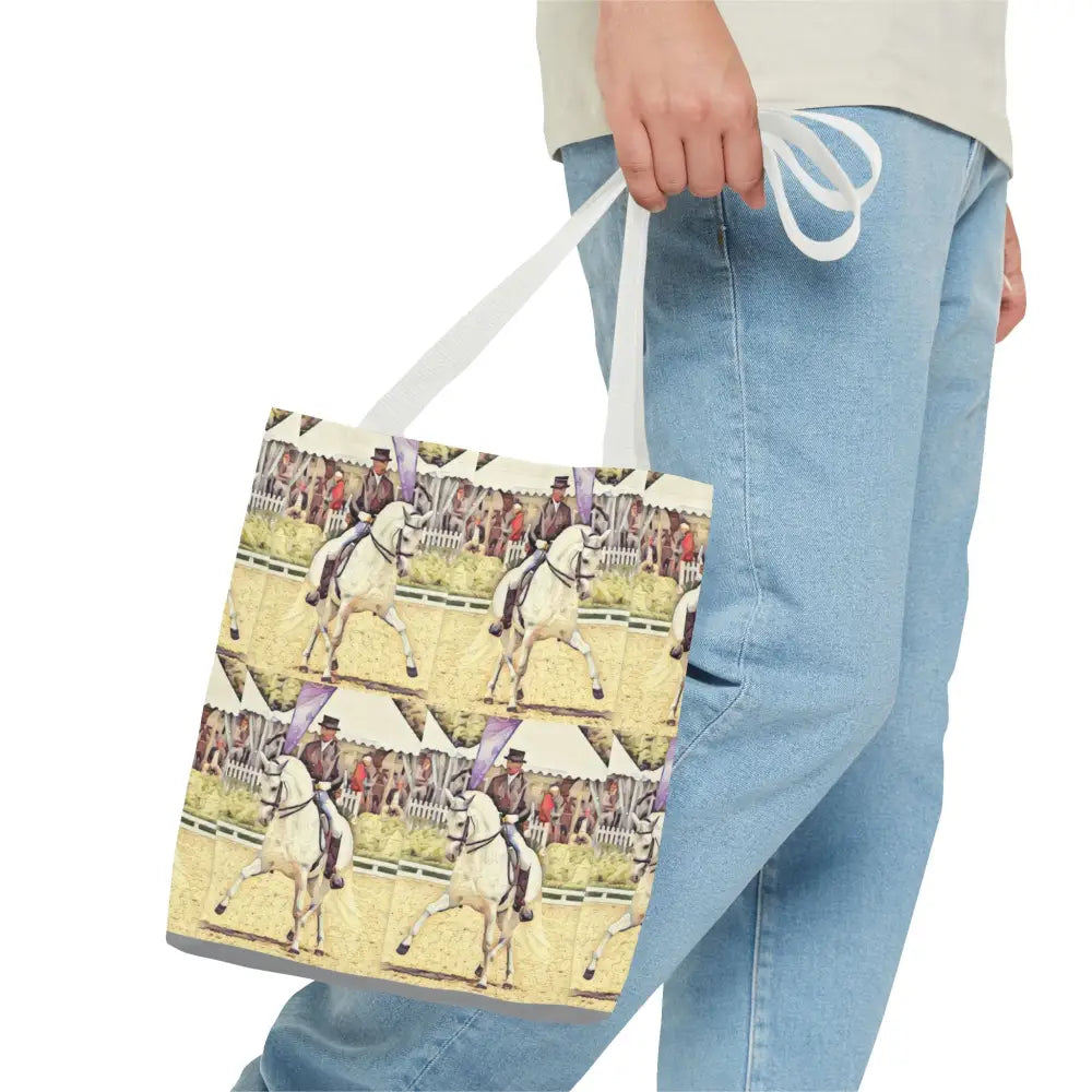 Equestrian Tote Bag - Stylish Dressage Rider Design for Horse Lovers - Bags
