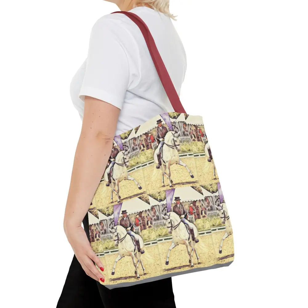 Equestrian Tote Bag - Stylish Dressage Rider Design for Horse Lovers - Bags