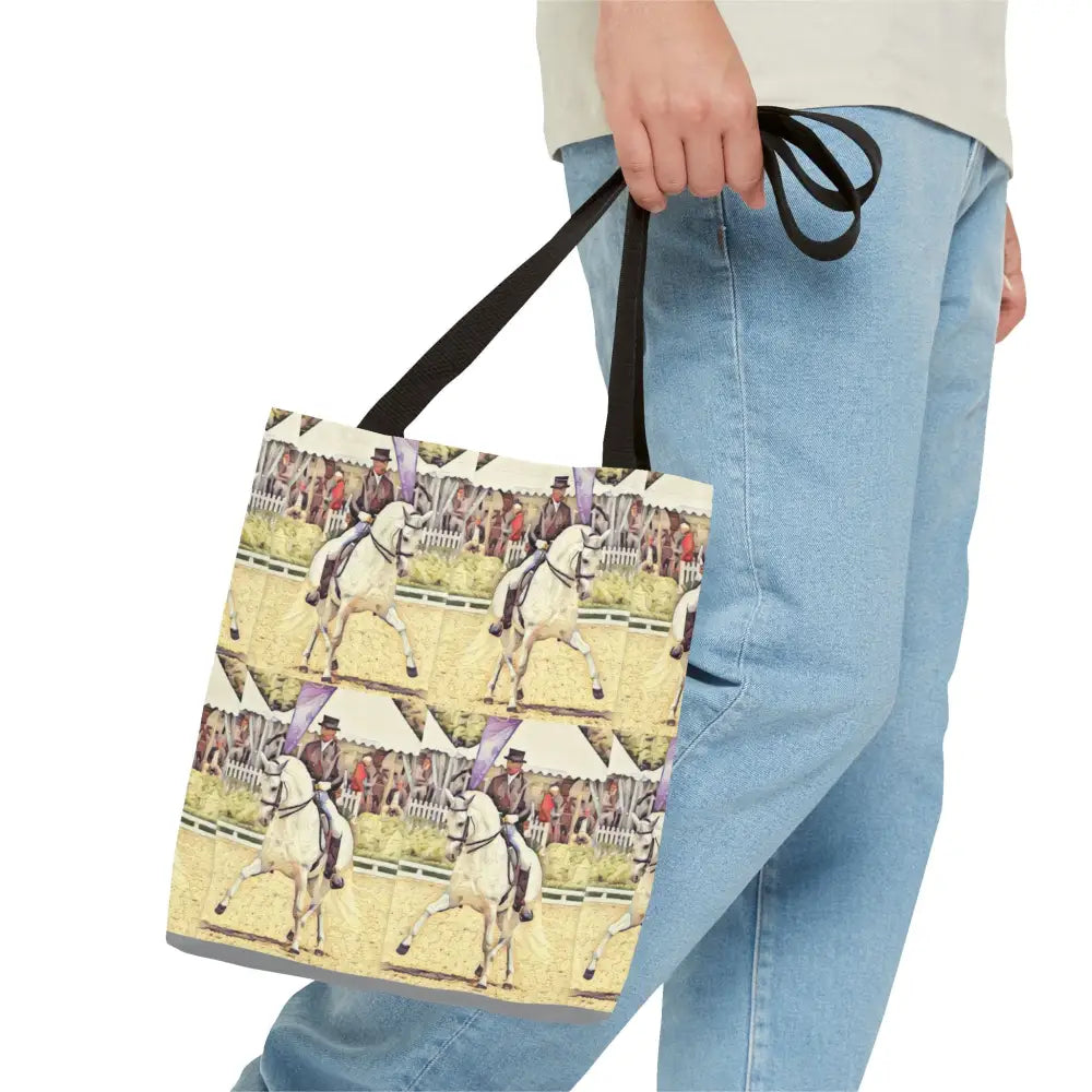 Equestrian Tote Bag - Stylish Dressage Rider Design for Horse Lovers - Bags