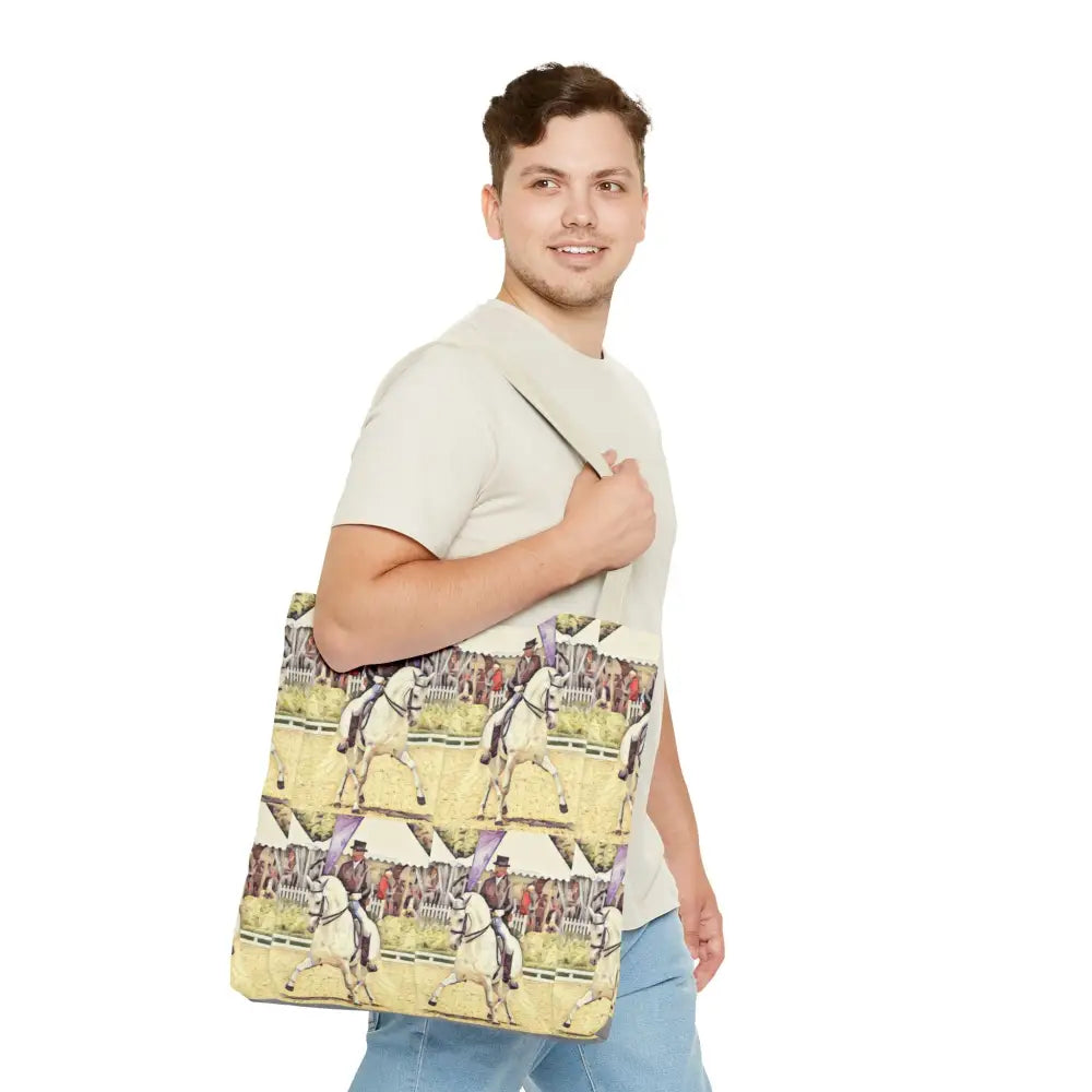 Equestrian Tote Bag - Stylish Dressage Rider Design for Horse Lovers - Bags