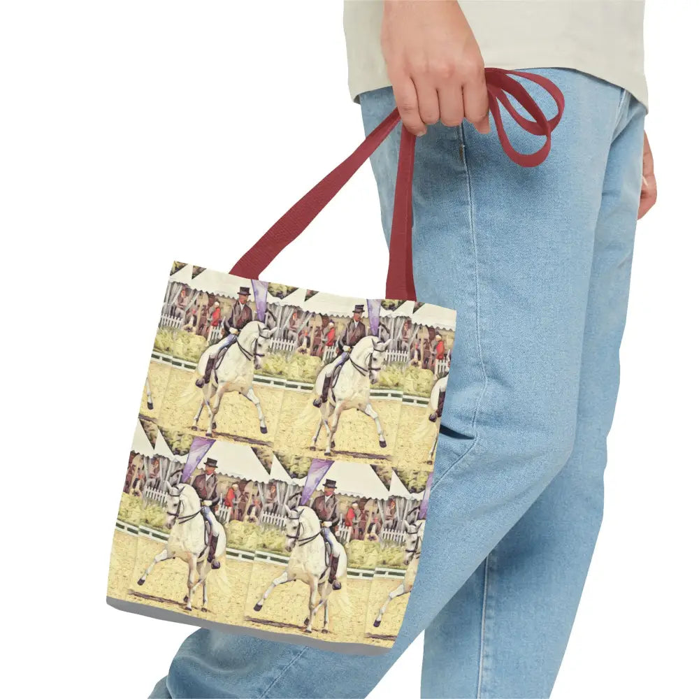 Equestrian Tote Bag - Stylish Dressage Rider Design for Horse Lovers - Bags