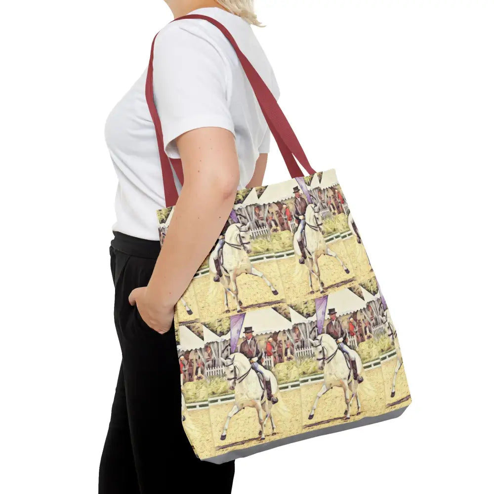 Equestrian Tote Bag - Stylish Dressage Rider Design for Horse Lovers - Bags