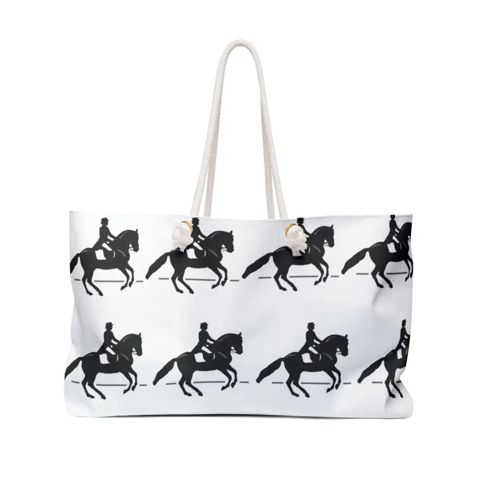 Equestrian Weekender Bag - Perfect for Dressage Lovers and Travel - 24’’ × 13’’ - Bags