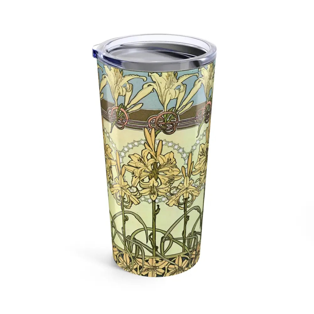 Floral Art 20oz Tumbler - Elegant Drinkware for Floral Lovers - 20oz - Mug