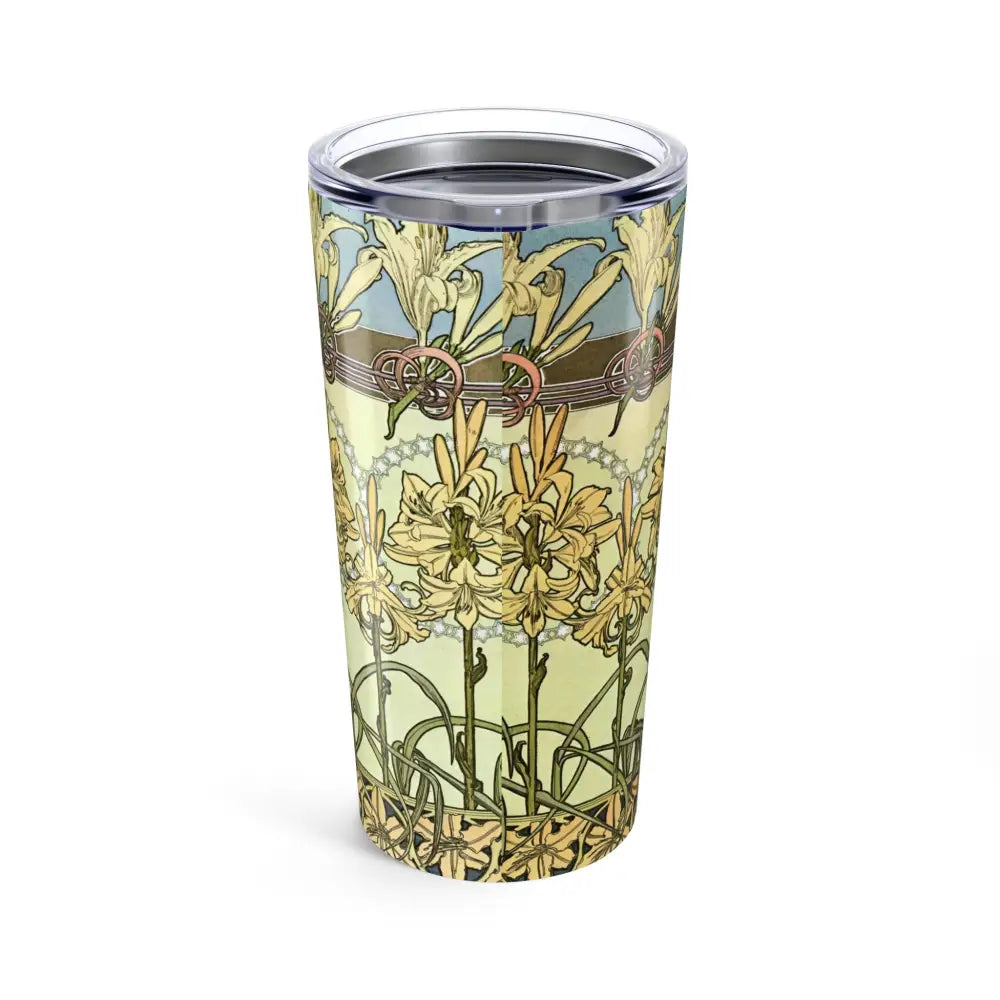Floral Art 20oz Tumbler - Elegant Drinkware for Floral Lovers - 20oz - Mug