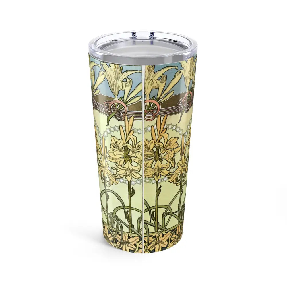 Floral Art 20oz Tumbler - Elegant Drinkware for Floral Lovers - 20oz - Mug