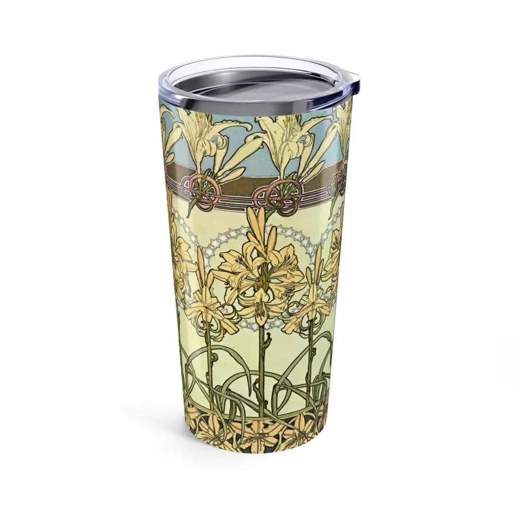 Floral Art 20oz Tumbler - Elegant Drinkware for Floral Lovers - 20oz - Mug