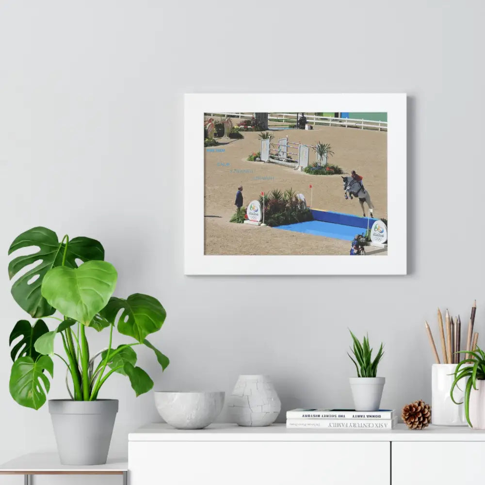 Framed Poster - Show Jumper Calm Forward Straight - Poster