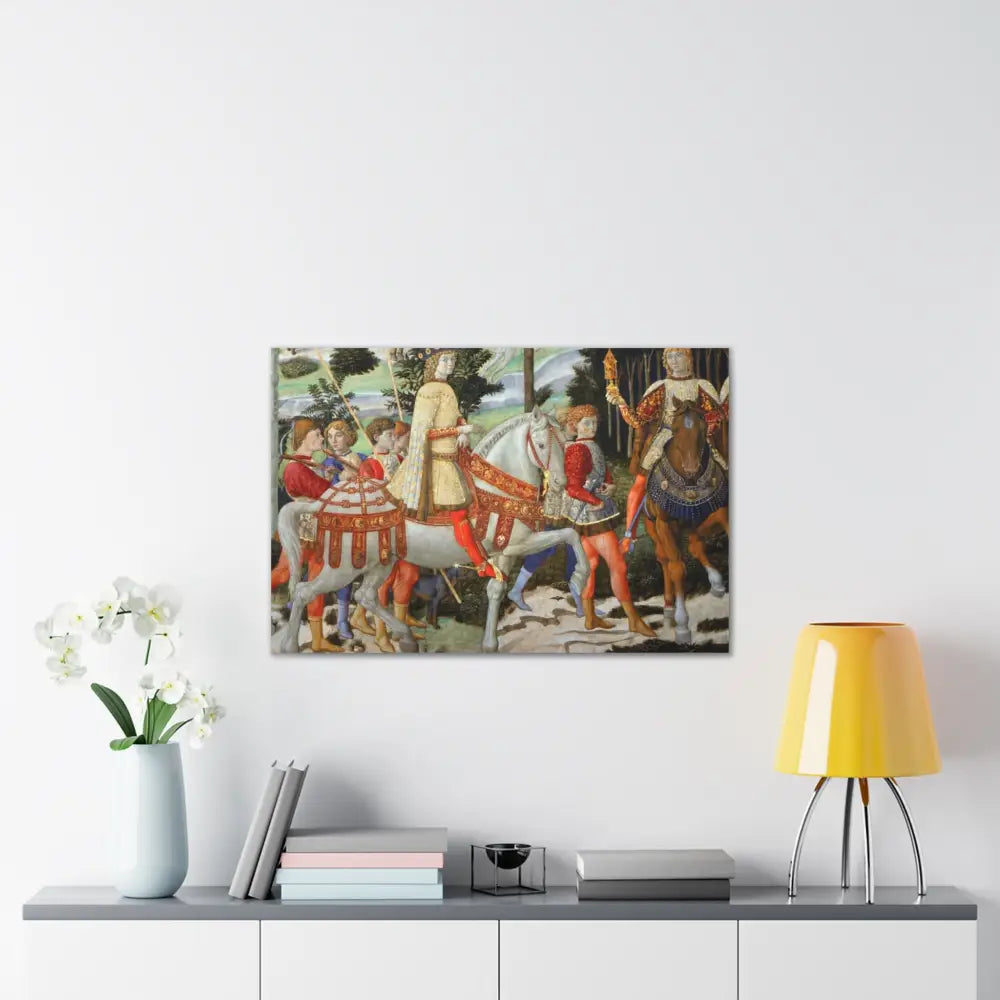 Historic Art Canvas Print - Regal Procession for Leonardo di Medici - Canvas