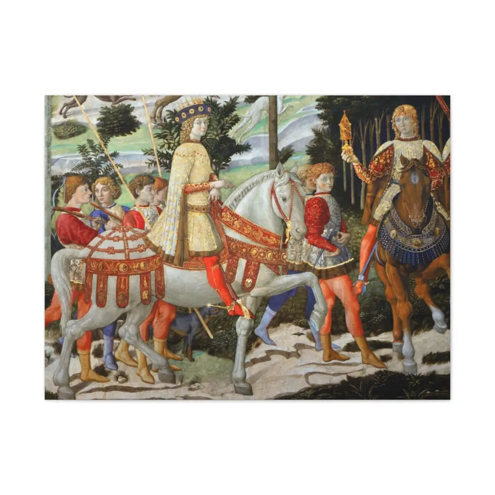 Historic Art Canvas Print - Regal Procession for Leonardo di Medici - 40’’ x 30’’ (Horizontal) / 0.75’’ - Canvas