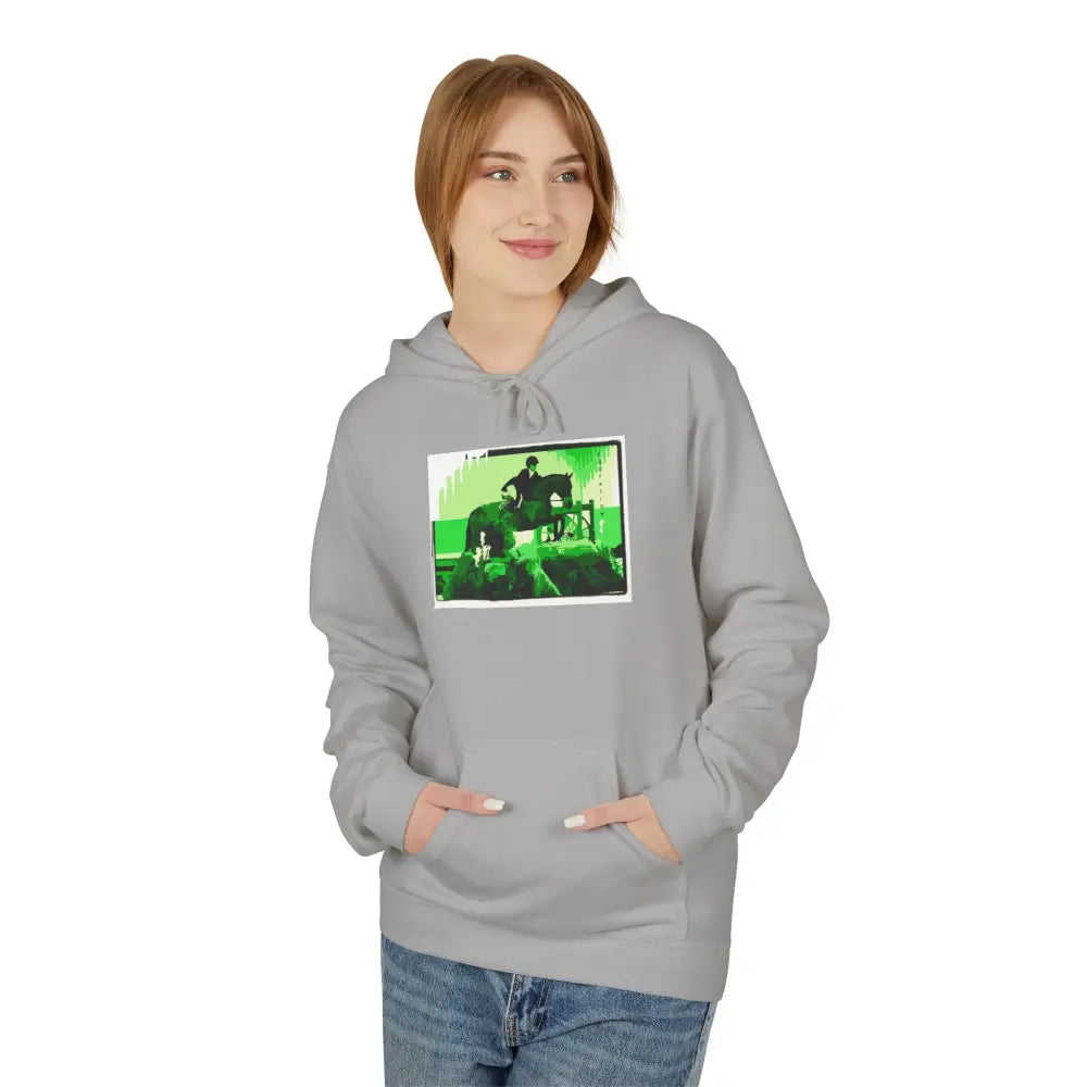 Hoodie - Elegant Equitation Rider Over Fences Design - Hoodie