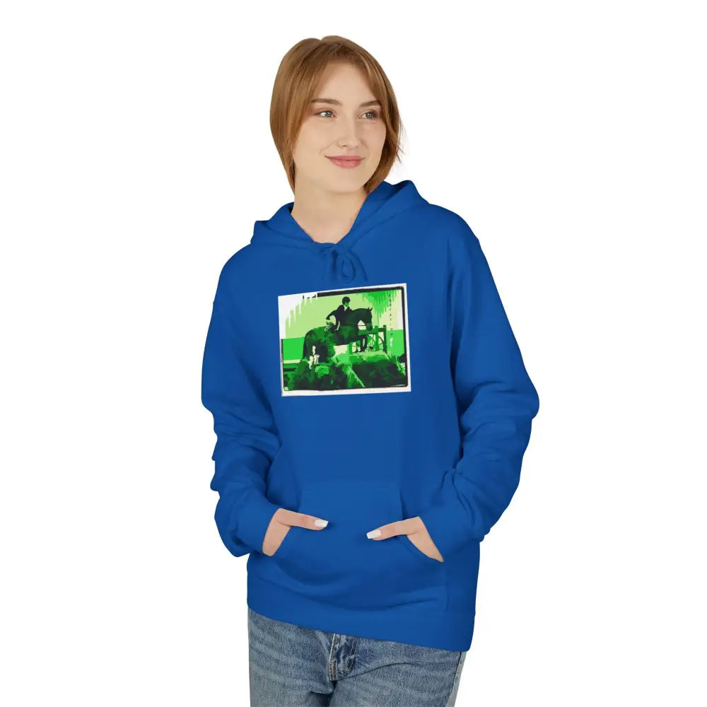 Hoodie - Elegant Equitation Rider Over Fences Design - Hoodie