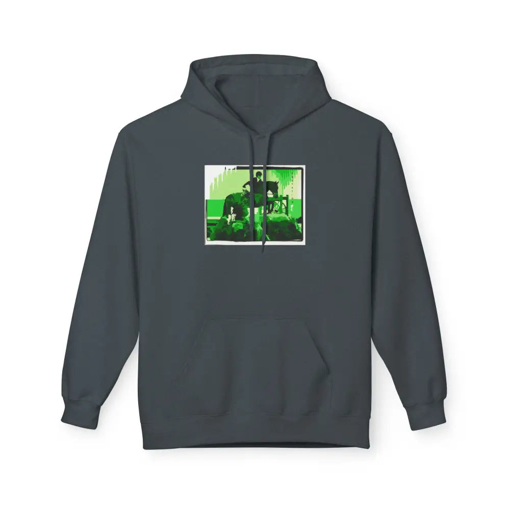 Hoodie - Elegant Equitation Rider Over Fences Design - S / Dark Heather - Hoodie