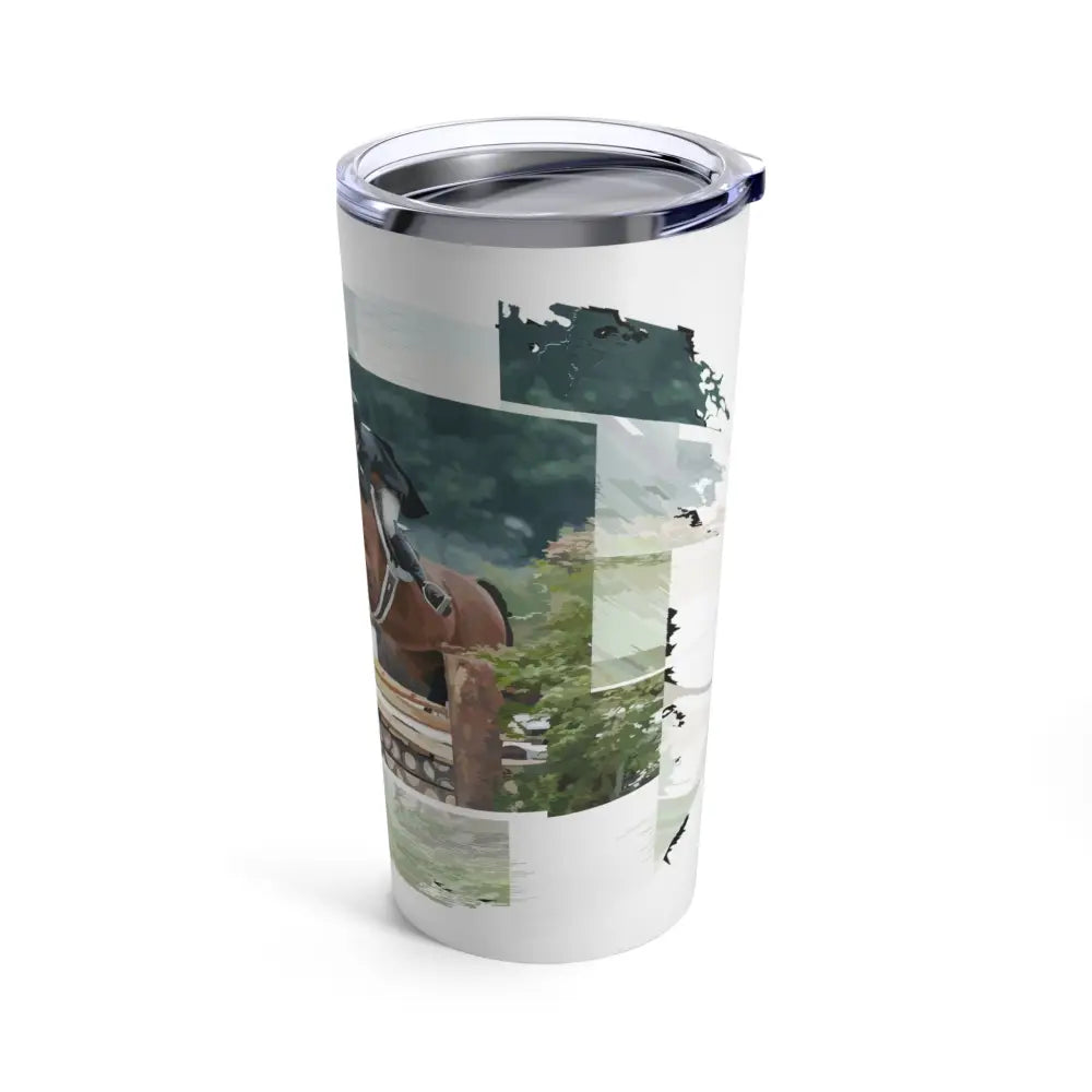 Hunter Derby Horse Tumbler - 20oz - Mug
