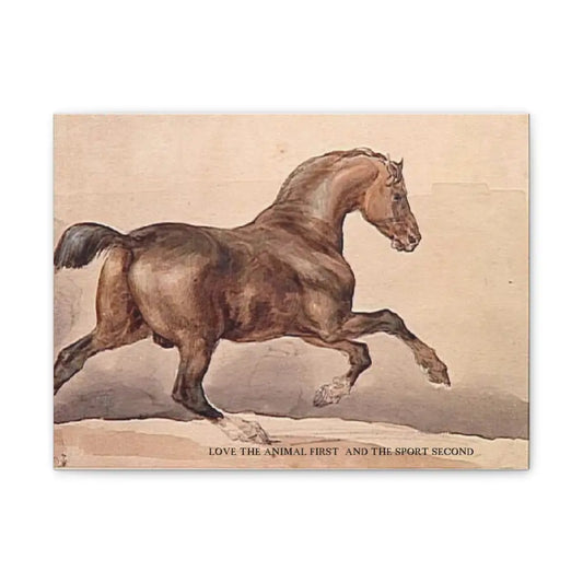 Love the Animal First - 16″ x 12″ (Horizontal) / 0.75’’ - Canvas