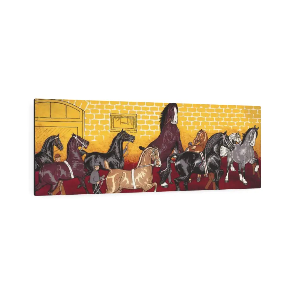 Metal Art Sign - Horse Fair Wall Art - 36’’ x 12’’ (Horizontal) / 0.12’’ - Home Decor