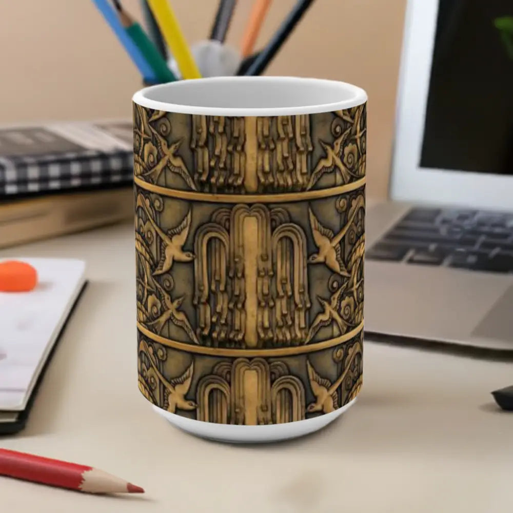 Mug 15oz - Art Deco Frieze Design - 15oz - Mug
