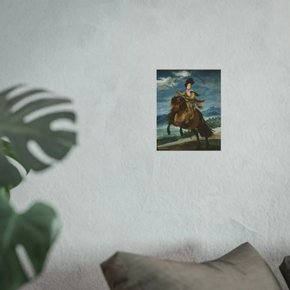 Poster - Riders nose up Horses nose down Fine Art Print - 8″ x 10″ (Vertical) / Matte - Poster