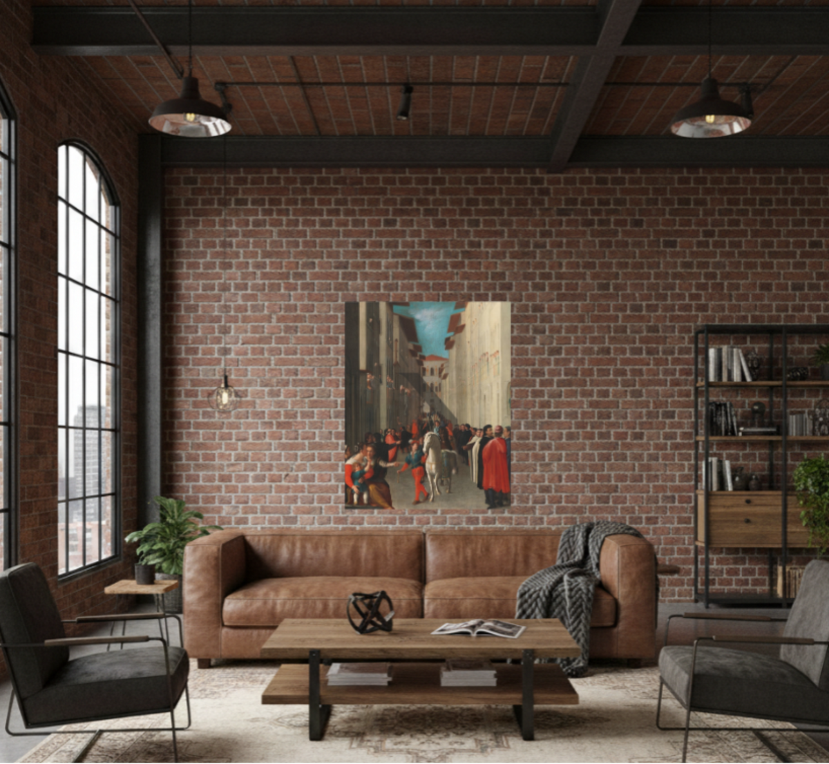 Renaissance Palio Racehorse Canvas Print