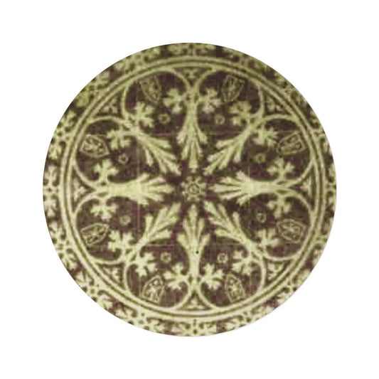 Round Rug - Classic floor tile design - 60’’ × 60’’ - Home Decor