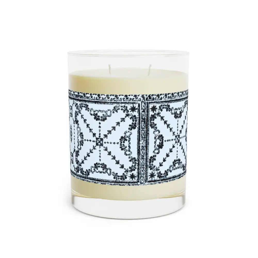 Scented Candle - Vintage Pattern 11oz - One size / White Tea and Fig - Home Decor