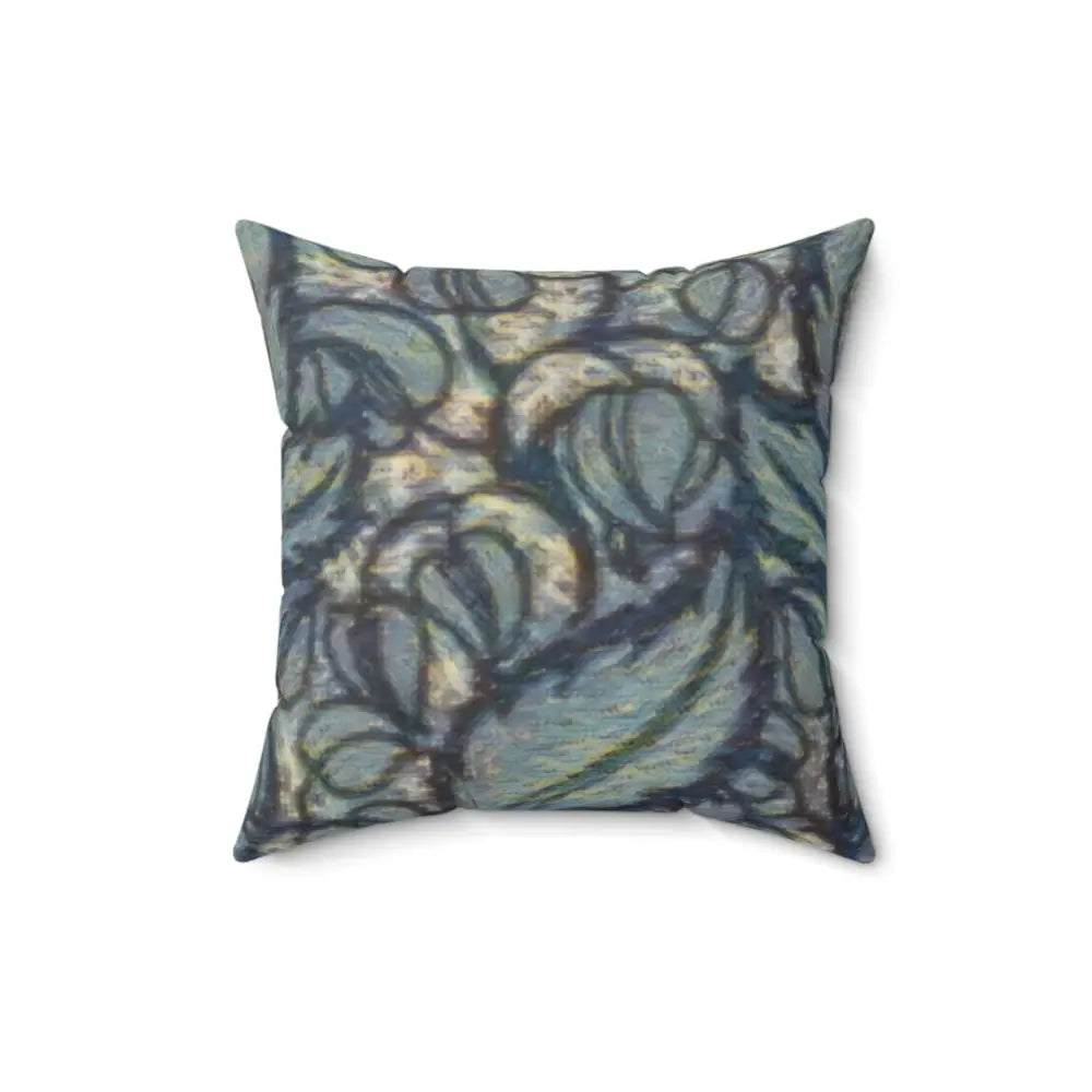 Spun Polyester Square Pillow - 16’’ × 16’’ - Home Decor