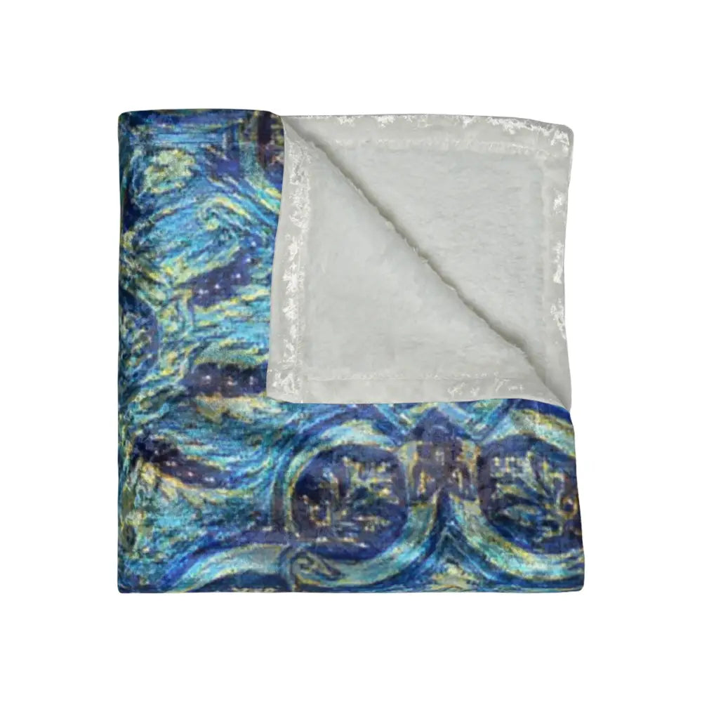 Velvet Blanket - Updated Victorian Design - 50’’ × 60’’ - Home Decor