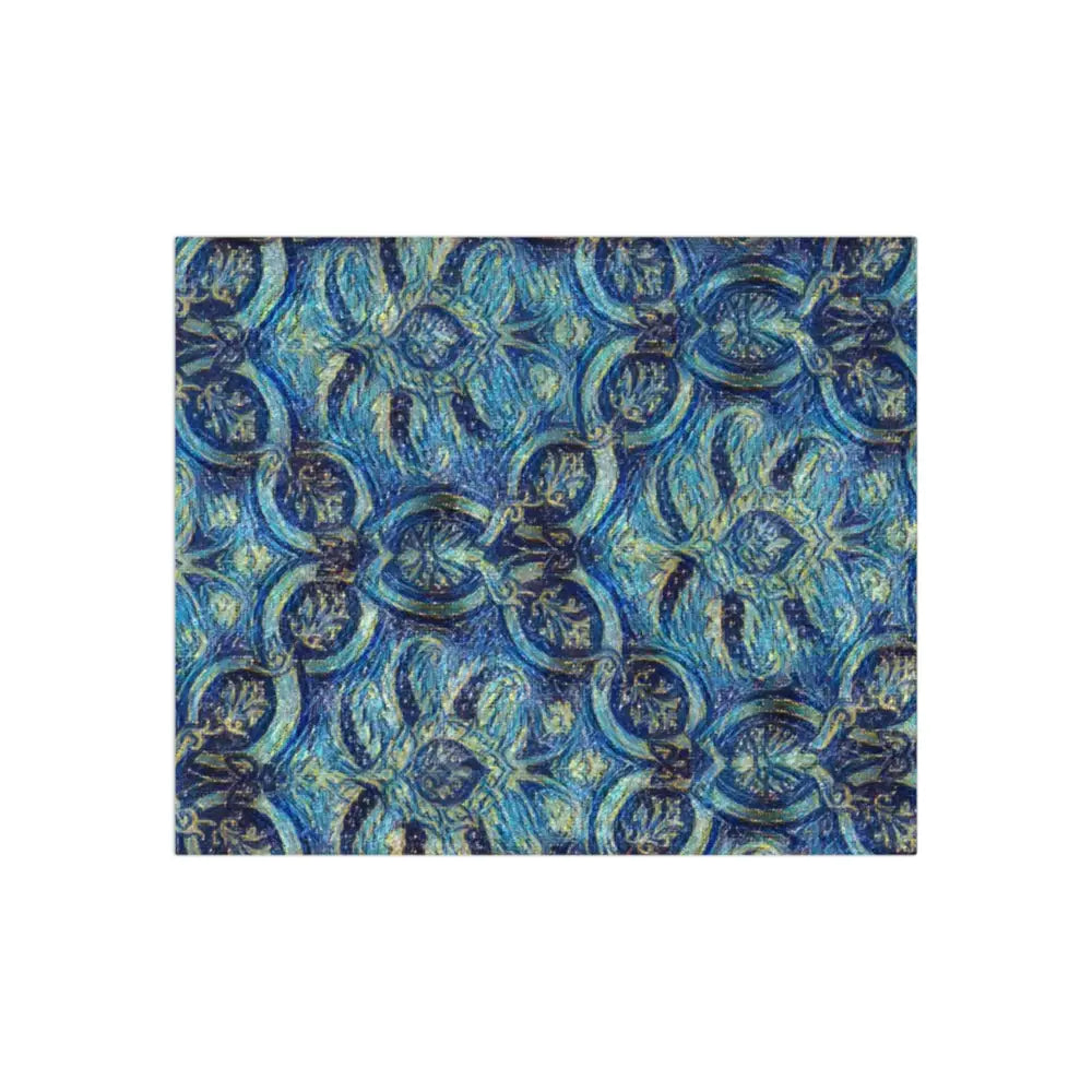 Velvet Blanket - Updated Victorian Design - 50’’ × 60’’ - Home Decor