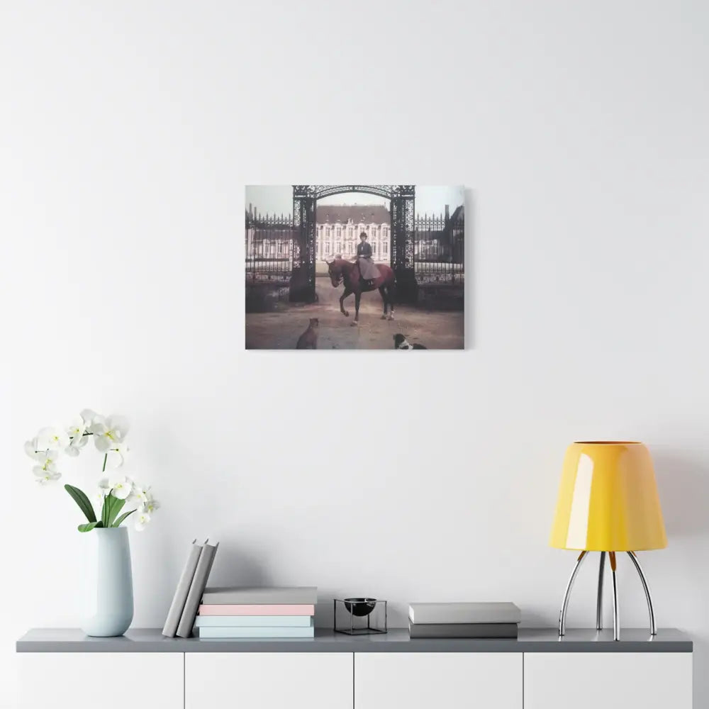 Vintage Equestrian Canvas Art Print - 1.25’’ Stretched - Canvas